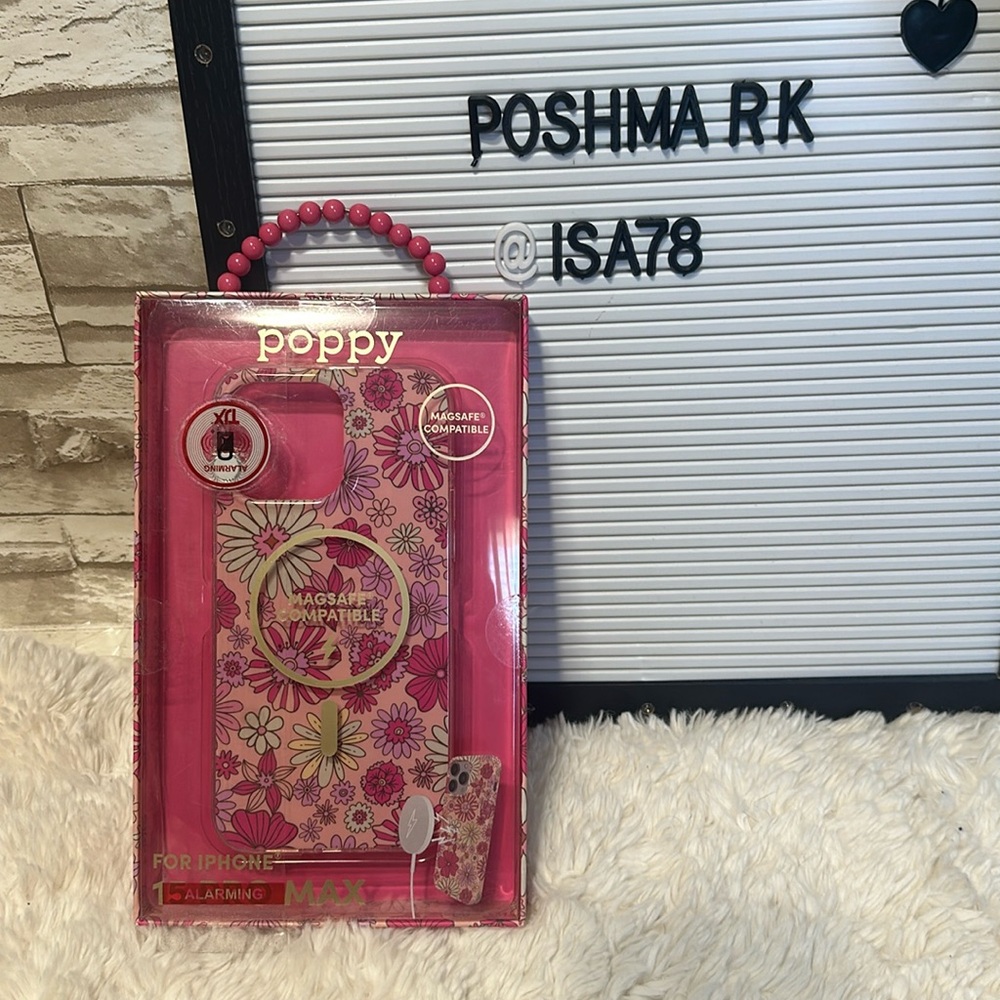 XO POPPY IPhone case 15 PRO MAX